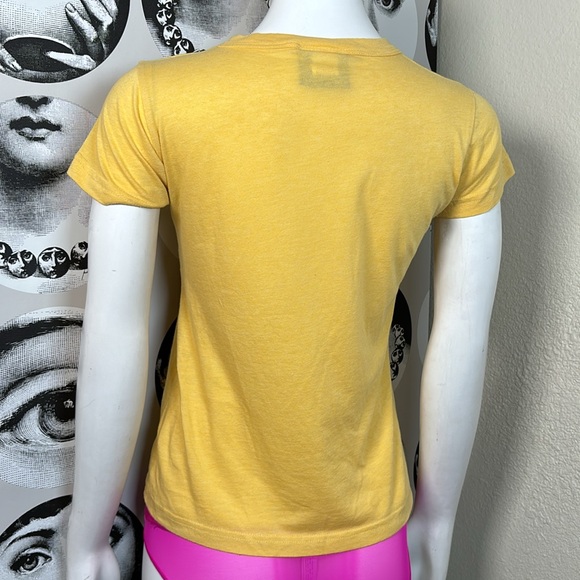 Junk Food “Mamacita” Speedy Gonzalez Yellow Y2K Ringer Tee, Sz L - Picture 5 of 12
